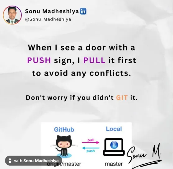I PULL before PUSH to avoid conflicts — didn't GIT it?